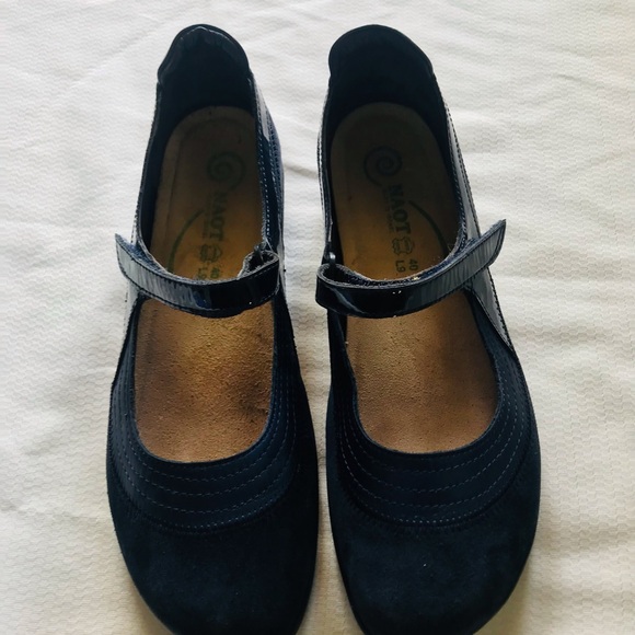 NAOT suede Women's Navy blue Mary Jane Shoes - Picture 6 of 14